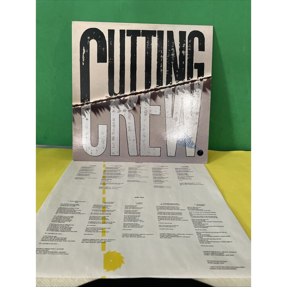 CUTTING CREW - Broadcast (1986) Vinyl LP Record. EX-NM Condition